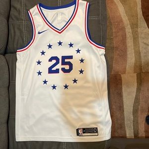 Nike Ben Simmons 2018-2019 Philadelphia 76ers White City Edition jersey
